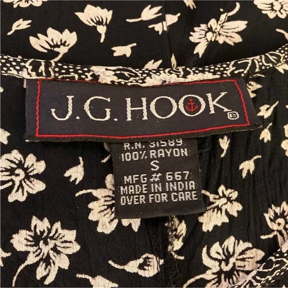 Jg Hook Black White Floral Short Sleeve Maxi Dress - Picture 10 of 11